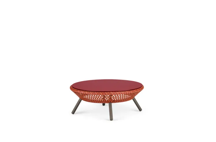Gartentisch Couchtisch DEDON SET AHNDA Kaffeetisch � 82cm Polyrattan-Geflecht